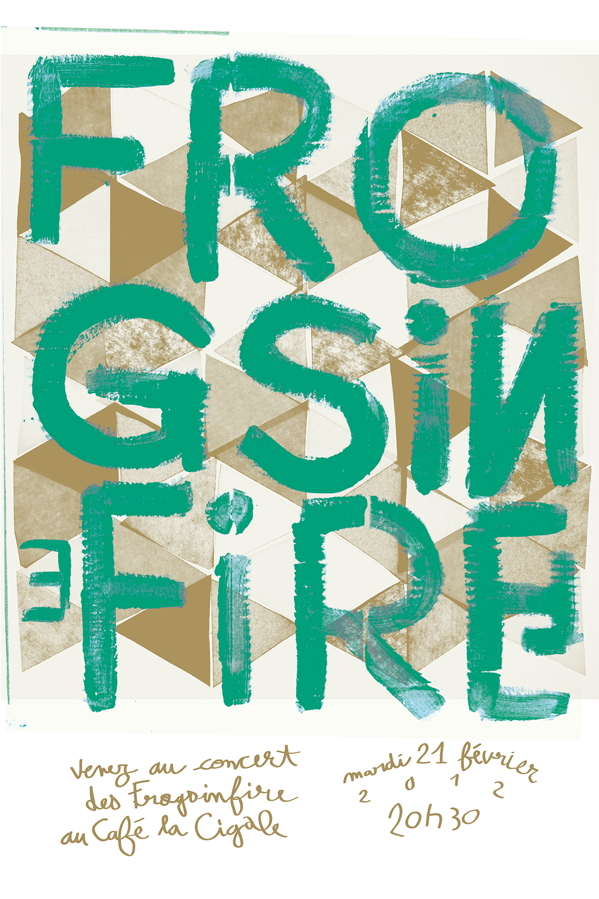 une affiche de concert pour les Frogsinfire