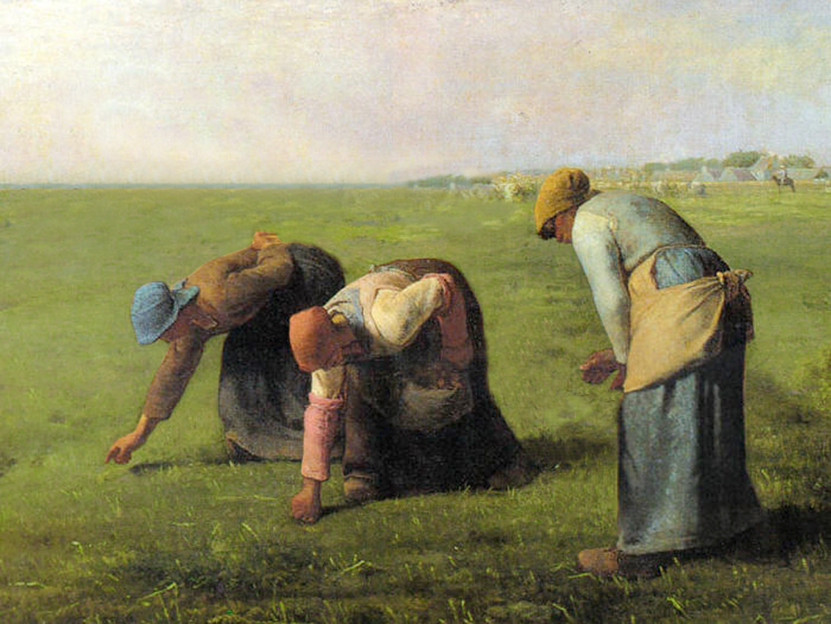 Les Glaneuses de Millet, peinture détournée