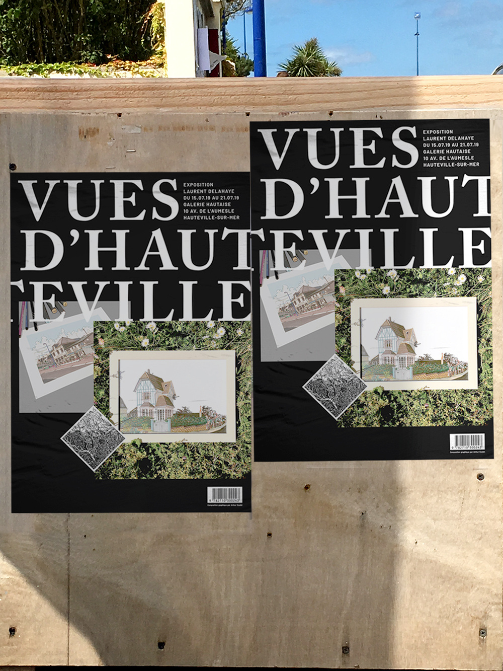 deux affiches d'exposition pour Laurent Delahaye