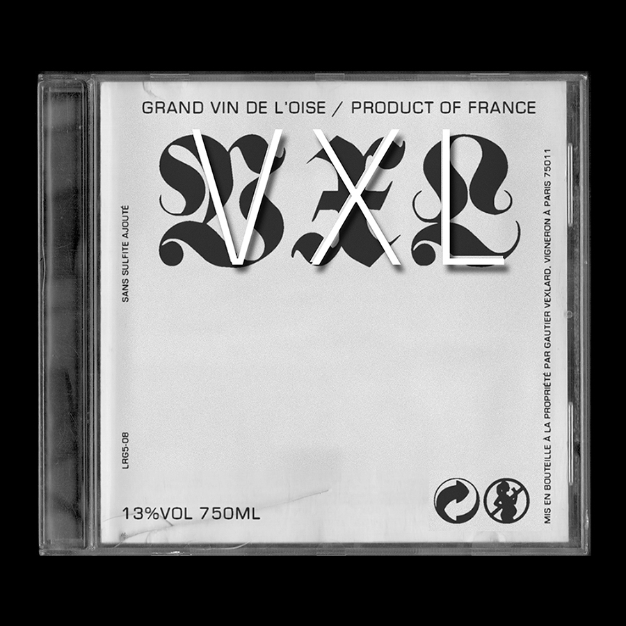 une pochette de disque avec les lettres VXL