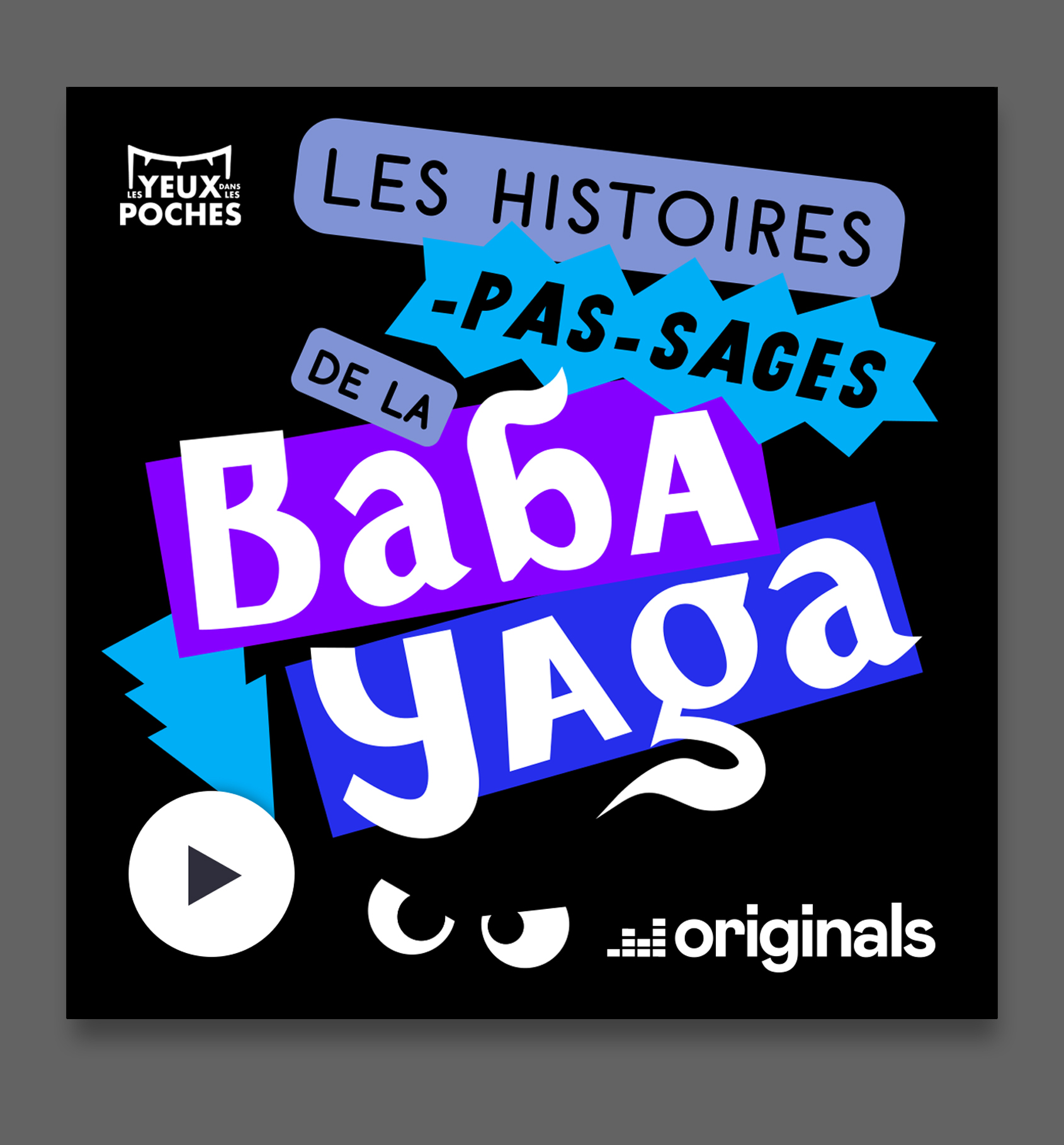 le visuel d'un podcast, la Baba Yaga