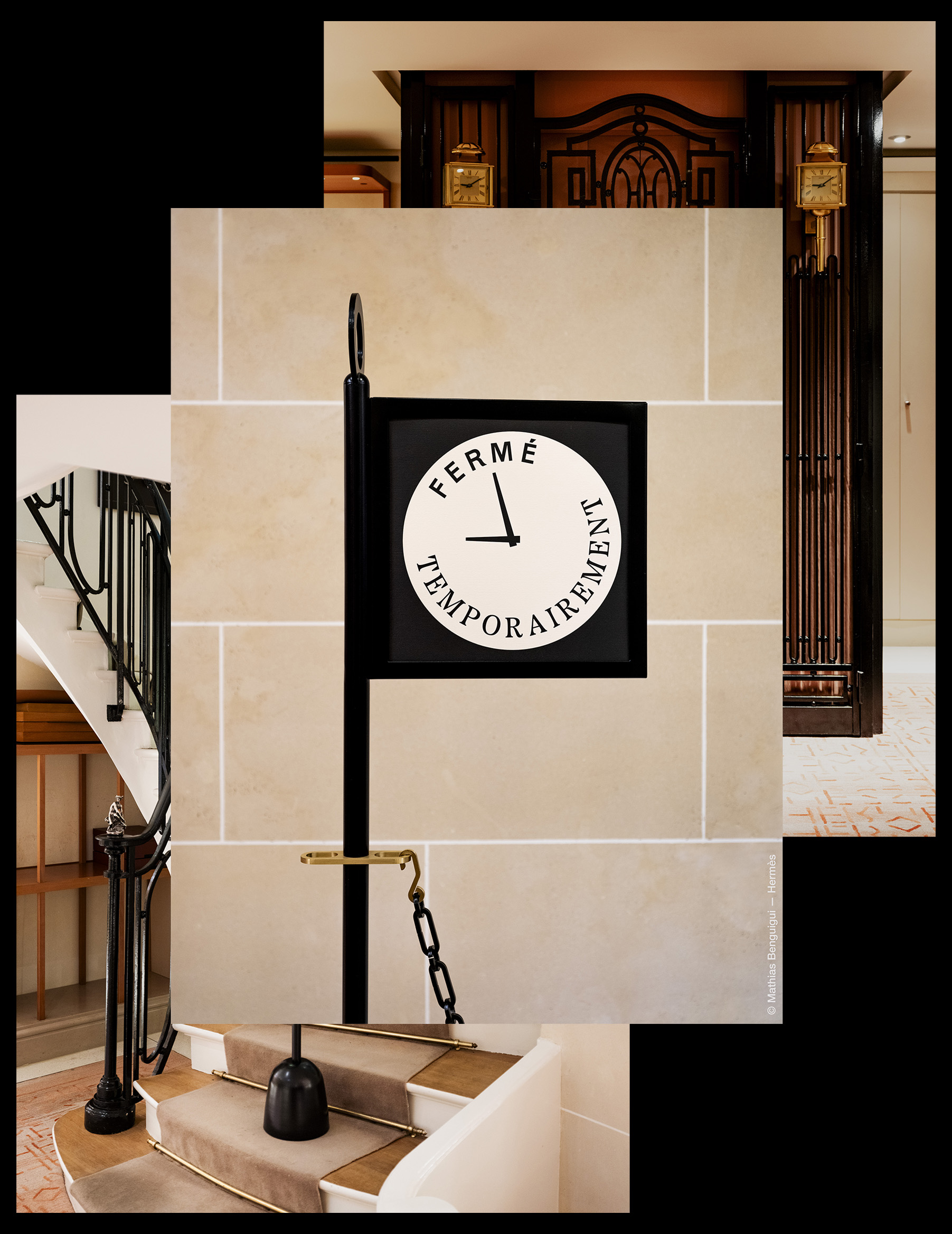 intérieur du magasin Hermès, à Paris